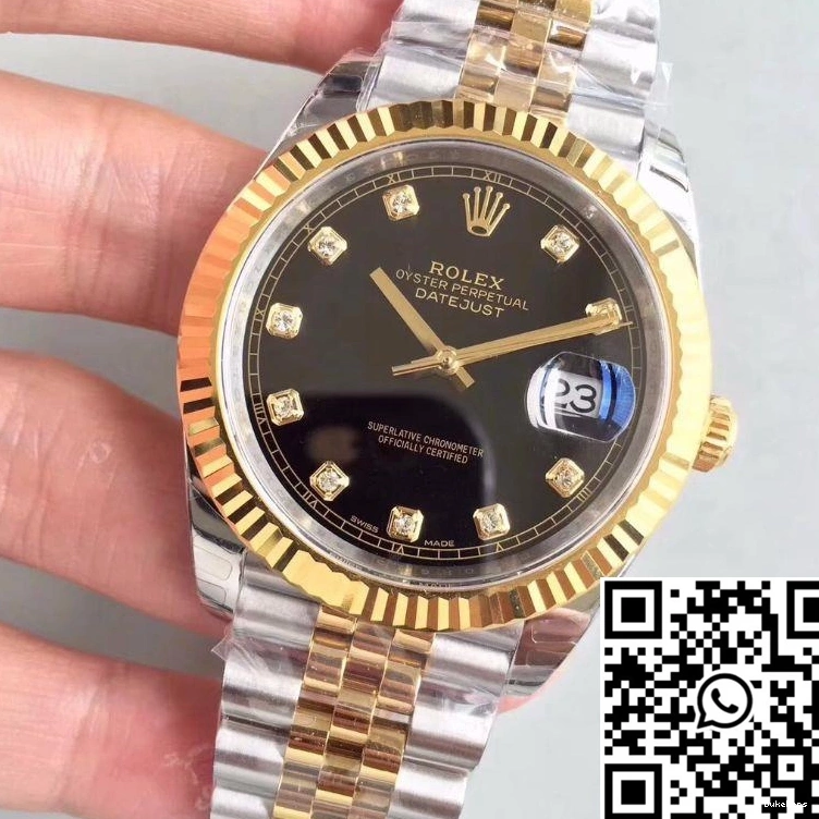 Datejust Factory EW Diamond-encrusted Black M126333-0013 II Dial Rolex 0719